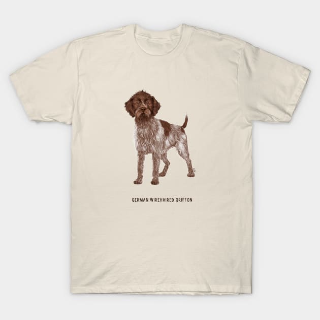 german wirehaired griffon T-Shirt by kuinif